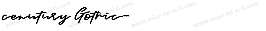cenutury Gothic字体转换